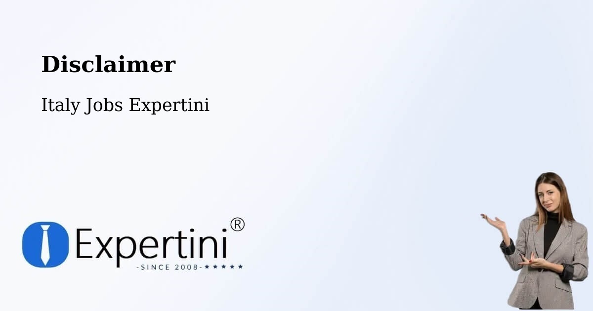 Disclaimer – Arizzano - Italy Jobs Expertini