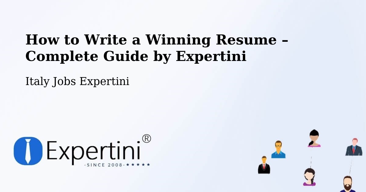 Resume Writing Guide for Job Seekers – Arizzano - Arizzano, Italy Jobs Expertini